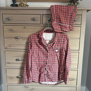 POSH PEANUT MOLLY Flannellette Patterned Pajama Set